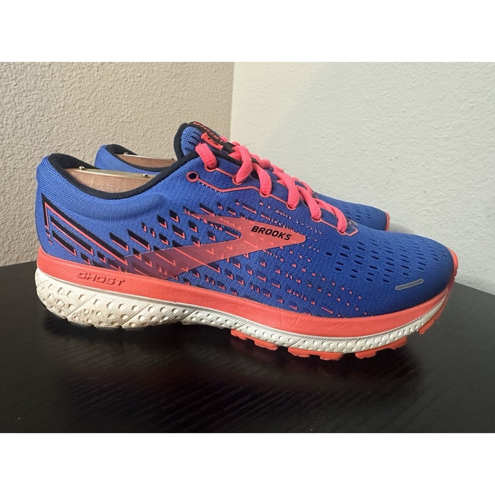 Brooks Ghost 13 Running Shoes Women's Size 7 M Blue Coral 1203381B424